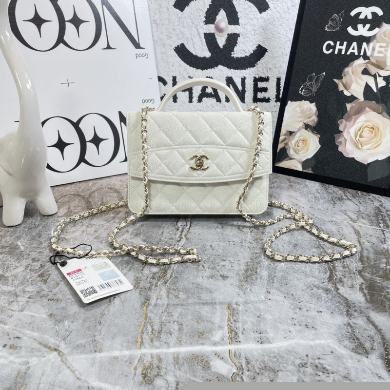 Ch*el top handle bags